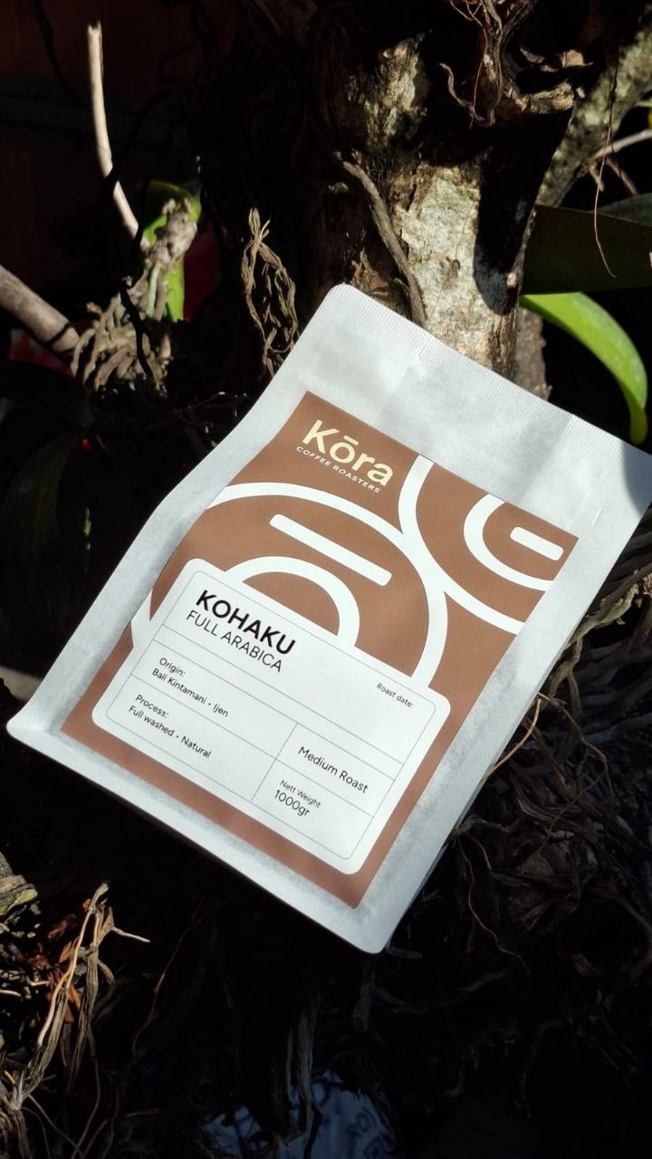 Kemasan kopi Kora varian Kohaku Full Arabica